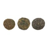 3x Anglo-Saxon Stycas, Northumbria, comprising; Eanred (810-841), AE styca, (0.84g), moneyer