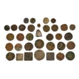 34x Hammered Ancient and Medieval Asian Coins, including coins from. Bactria, Indo-Sassanian