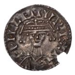 William I, Penny; 1.23g, bonnet type, possibly London mint, moneyer Aegelwine, (1068-1070?) obv.