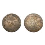 2x Elizabeth I, Milled Sixpences; comprising: 1562, 2.95g, mm. star, obv. large broad bust facing