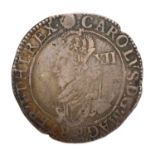 Charles I Shilling, Tower Mint under the King (1625-42), 5.95g, mm. rose (1631-2) group C type 2a,