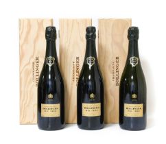 Bollinger R.D. 1990 Champagne (three bottles)