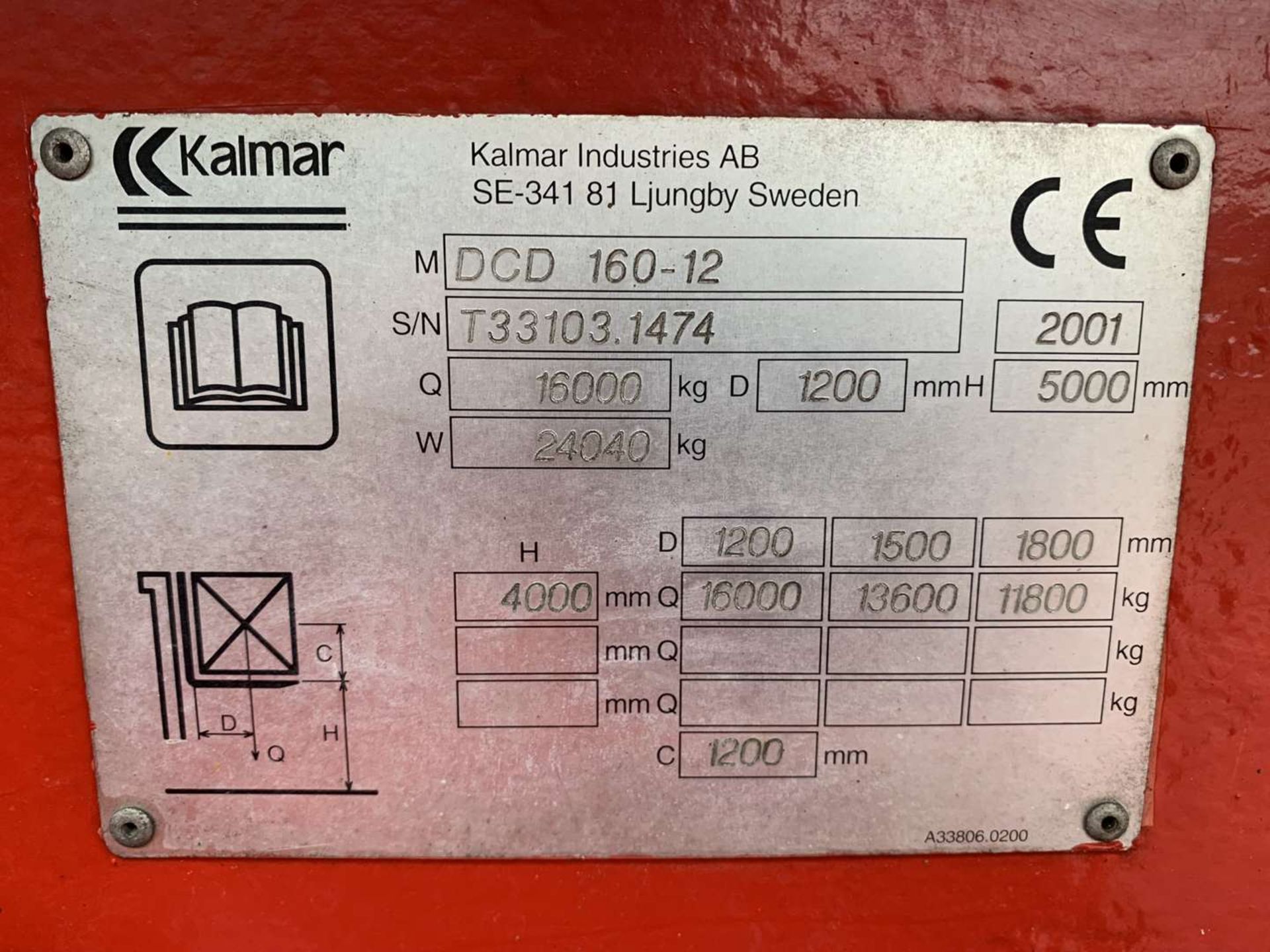 Kalmar 16 Ton Forklift - Image 9 of 15