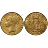 1842 Gold Sovereign Closed 2 PCGS MS62 #39088119 (AGW=0.2355 oz.)