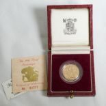 1988 Gold Sovereign Proof About FDC Box & COA (AGW=0.2355 oz.)