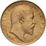 1902 Gold Half-Sovereign Extremely fine (AGW=0.1176 oz.)