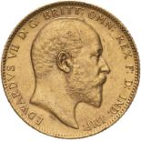 1902 Gold Sovereign Extremely fine (AGW=0.2355 oz.)