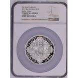 2021 Silver 10 Pounds (5 oz.) Gothic Crown Quartered Arms Proof NGC PF 70 ULTRA CAMEO #2127800-001 B