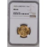 1925 Gold Sovereign NGC MS 66 #6440481-084 (AGW=0.2355 oz.)