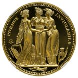 St. Helena 2021 Gold 5 Pounds The Three Graces "Pattern" Proof NGC PF 70 ULTRA CAMEO #5984724-016 (A