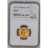 1925 Gold Sovereign NGC MS 65 #6440481-035 (AGW=0.2355 oz.)