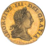 1764 Gold Pattern Half-Guinea, Extremely Rare, ex Slaney, ex Dangar - NGC PF64 CAM, Equal Finest Gra