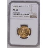 1925 Gold Sovereign NGC MS 65 #6440481-051 (AGW=0.2355 oz.)