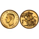 1937 Gold 2 Pounds (Double Sovereign) Proof PCGS PR63 CAM #44979268 (AGW=0.4711 oz.)