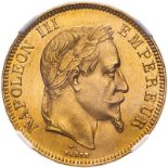France Napoleon III 1869 BB Gold 100 Francs NGC MS 61 #2119071-006 (AGW=0.9335 oz.)