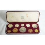 1953 Various Metals 10-Coin Coronation Set Uncirculated Box