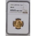 1925 Gold Sovereign NGC MS 65 #6440481-038 (AGW=0.2355 oz.)