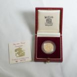 1986 Gold Sovereign Proof About FDC Box & COA (AGW=0.2355 oz.)