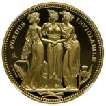 St. Helena 2021 Gold 5 Pounds The Three Graces "Pattern" Proof NGC PF 70 ULTRA CAMEO #5984724-014 (A