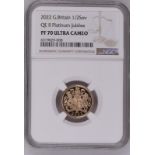 2022 Gold Half-Sovereign Platinum Jubilee Proof NGC PF 70 ULTRA CAMEO #6319029-008 Box & COA (AGW=0.