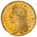 1687 Gold 5 Guineas, Elephant and Castle, ex Slaney, ex Montagu, Single Finest NGC MS63 #2124443-039