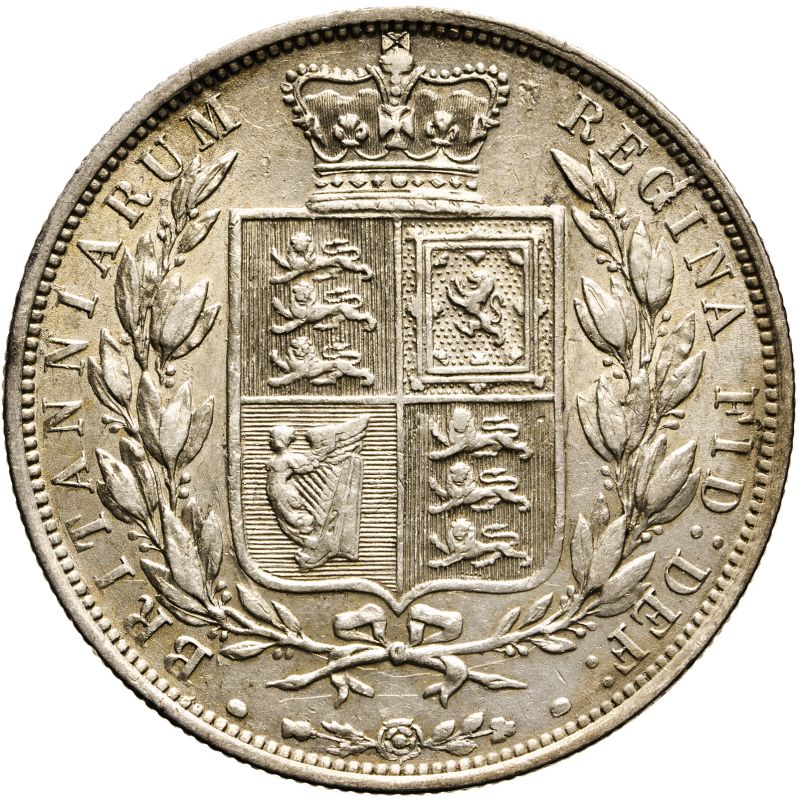 1883 Silver Florin Very fine, cleaned and retoning - Image 2 of 2