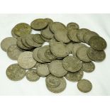 Lot of assorted 500.0/1000 Silver Florins and Threepences