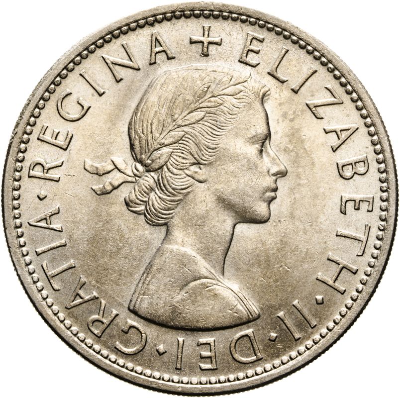 1957 CuproNickel Halfcrown