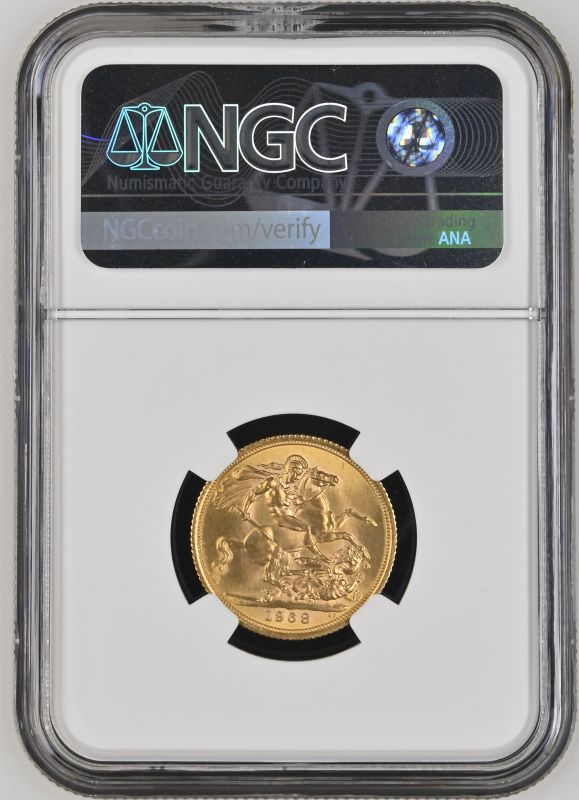 1968 Gold Sovereign NGC UNC Details #2133732-016 (AGW=0.2355 oz.) - Image 4 of 4