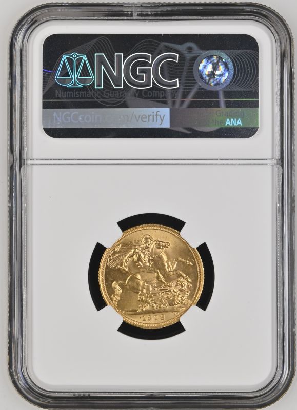 1978 Gold Sovereign NGC MS 65 #2133732-019 (AGW=0.2355 oz.) - Image 4 of 4