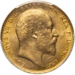 1910 S Gold Sovereign PCGS MS63 #41654819 (AGW=0.2355 oz.)