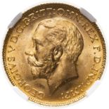 1925 Gold Sovereign NGC MS 65 #6440481-081 (AGW=0.2355 oz.)