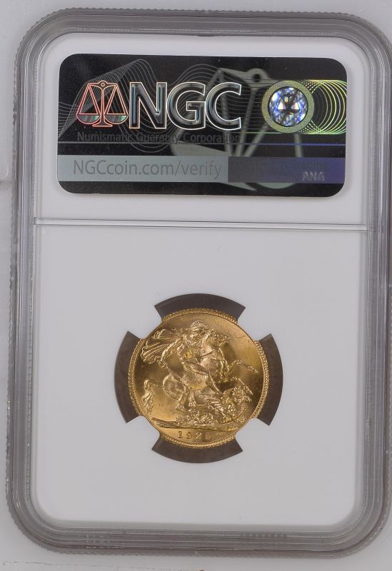 1925 Gold Sovereign NGC MS 65 #6440481-067 (AGW=0.2355 oz.) - Image 4 of 4