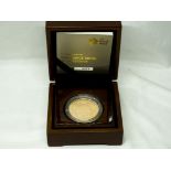 2013 Gold 5 Pounds (Crown) Prince George Christening Proof Box & COA (AGW=1.1777 oz.)