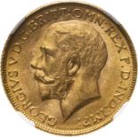 1918 I Gold Sovereign NGC MS 63 #6055715-034 (AGW=0.2355 oz.)