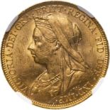 1900 M Gold Sovereign NGC MS 62 #6440482-019 (AGW=0.2355 oz.)