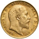 1904 Gold Half-Sovereign With BP (AGW=0.1176 oz.)