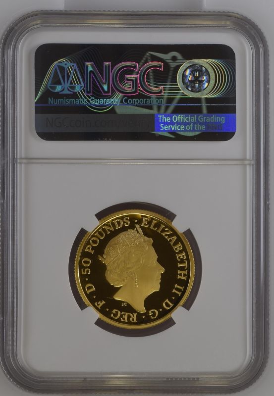 2019 Gold 50 Pounds (1/2 oz.) Britannia NGC PF 70 ULTRA CAMEO #6028200-023 - Image 4 of 4