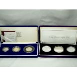 Silver 2003 Piedfort Set & 2002 Accession Set