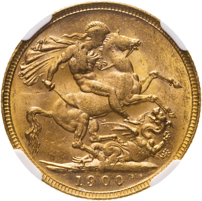 1900 M Gold Sovereign NGC MS 62 #6440482-019 (AGW=0.2355 oz.) - Image 2 of 4