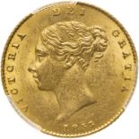 1855 Gold Half-Sovereign PCGS MS62 #39087941 (AGW=0.1176 oz.)