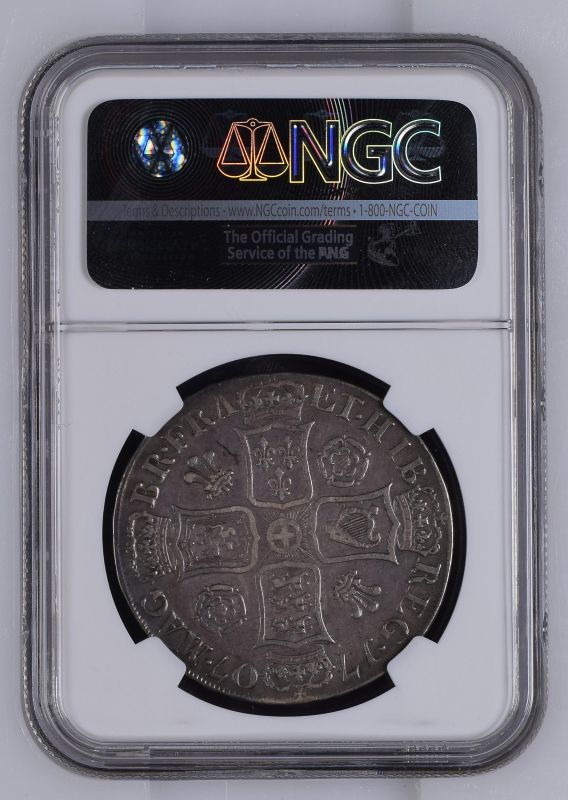 1707 Silver Crown SEXTO NGC VF 30 #4345392-004 - Image 4 of 4