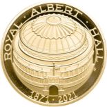 United Kingdom Elizabeth II 2021 Gold 5 Pounds Royal Albert Hall 150th Anniversary Proof Box & COA (