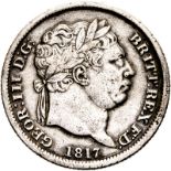 United Kingdom George III 1817 Silver Shilling