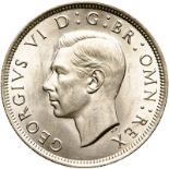 United Kingdom George VI 1943 Silver Halfcrown