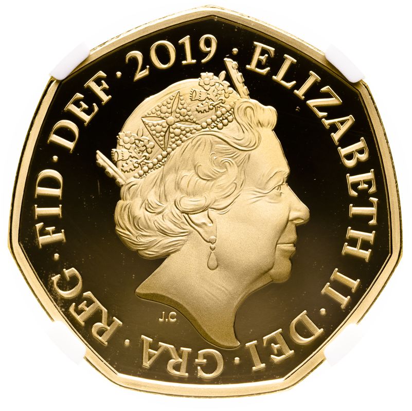 United Kingdom Elizabeth II 2019 Gold 50 Pence Sherlock Holmes Proof NGC PF 70 ULTRA CAMEO #4866495- - Image 2 of 4