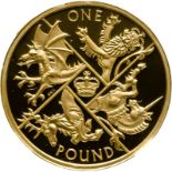 United Kingdom Elizabeth II 2016 Gold One Pound Last Round Pound Proof NGC PF 70 ULTRA CAMEO #584145