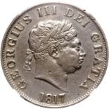 United Kingdom George III 1817 Silver Halfcrown Small Head NGC AU Details #6135411-002