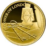 United Kingdom Elizabeth II 2019 Gold 25 Pounds (1/4 oz.) Ceremony of the Keys Proof Box & COA