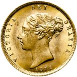 United Kingdom, Victoria, 1872 Gold Half-Sovereign - About Extremely Fine, Lightly Cleaned, Scuffed